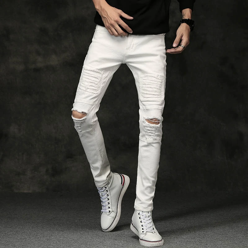 knee cut pant for man