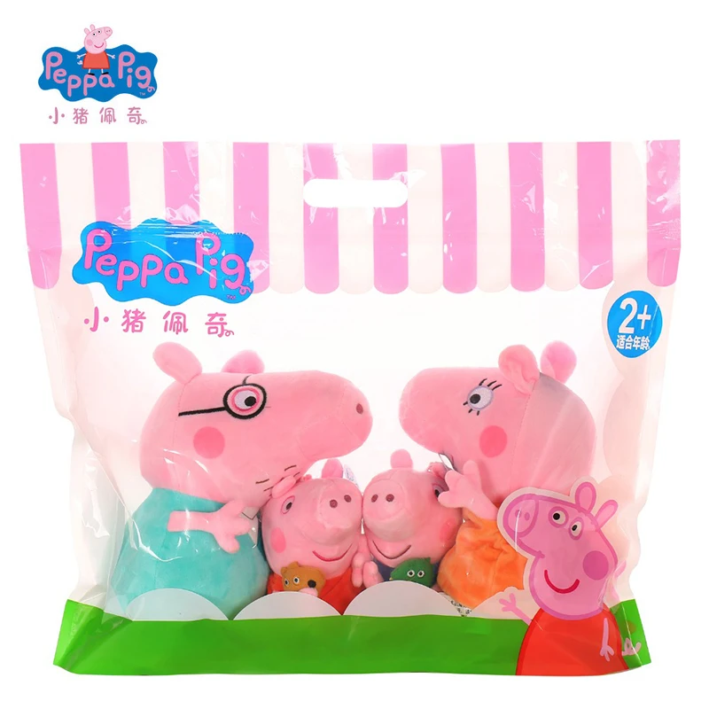 Peppa Pig Família Brinquedos de Pelúcia originais 4 Pçs