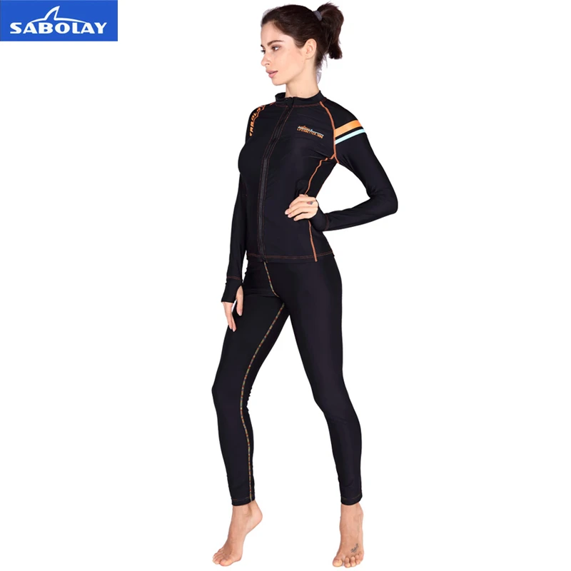 SABOLAY Women Men Swim Lovers Rash Guards Shirts Surfing Cardigan Super