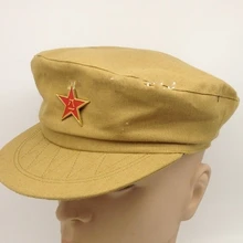 WW2 Китайская армия военные сотрудник Тип 50 хлопковая шапка Кепка-Размер L