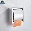 Chrome Stainless Steel Concealed Install Toilet Paper Holder Inside Wall Mounted Bathroom Roll Tissue Paper Rack ► Photo 1/6