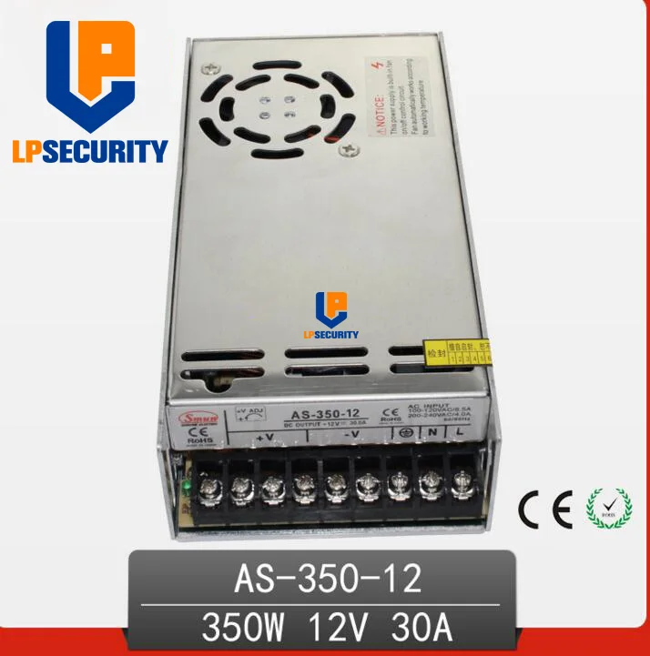 Lpsecurity 350 Вт 12 В 30A один Выход импульсный источник питания