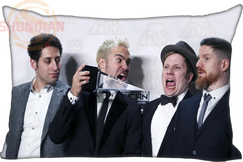 

fall out boy Rectangle Pillow Cover Size 45x35cm (one side) Print Custom Zipper Polyester Cotton Pillowcase