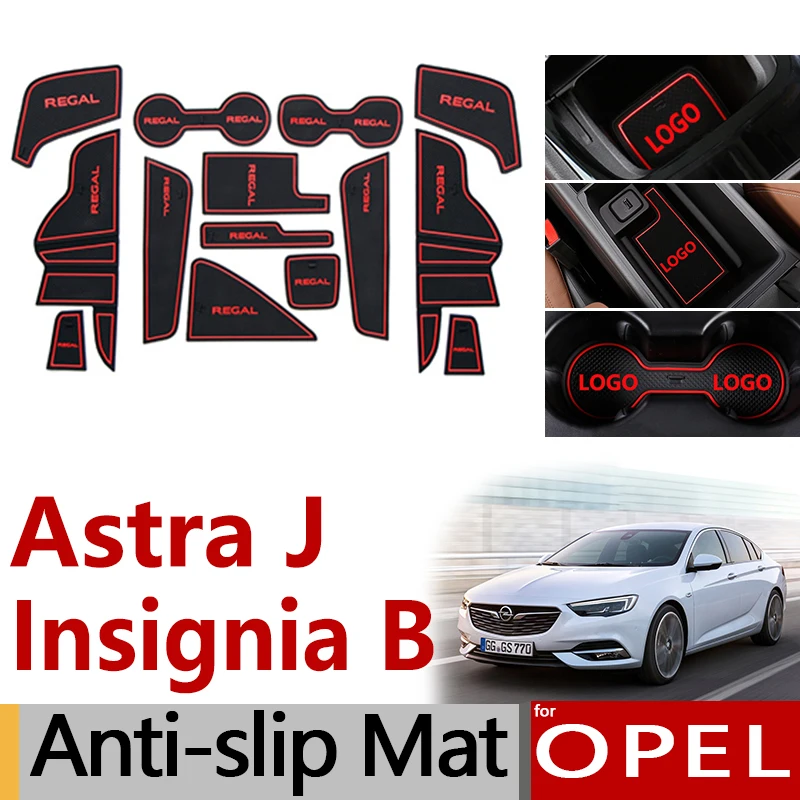 Противоскользящий резиновый коврик для ворот Opel Astra J 2010 2015 Insignia B 2017 2018 2019 MK2 Vauxhall