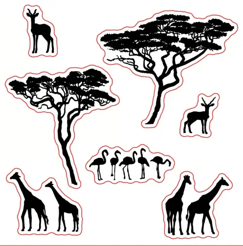 

Forest animals Transparent Clear Silicone Stamp Seal for DIY scrapbooking photo album Decorative clear stamp sheets A905