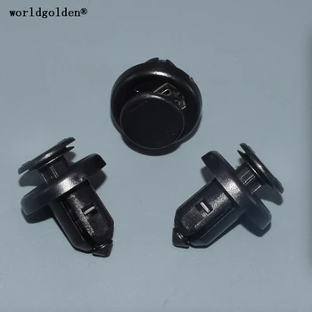 

worldgolden 100pcs auto fasteners Push-Type Retainer for Honda#91505-S9A-003(91505S9A003)