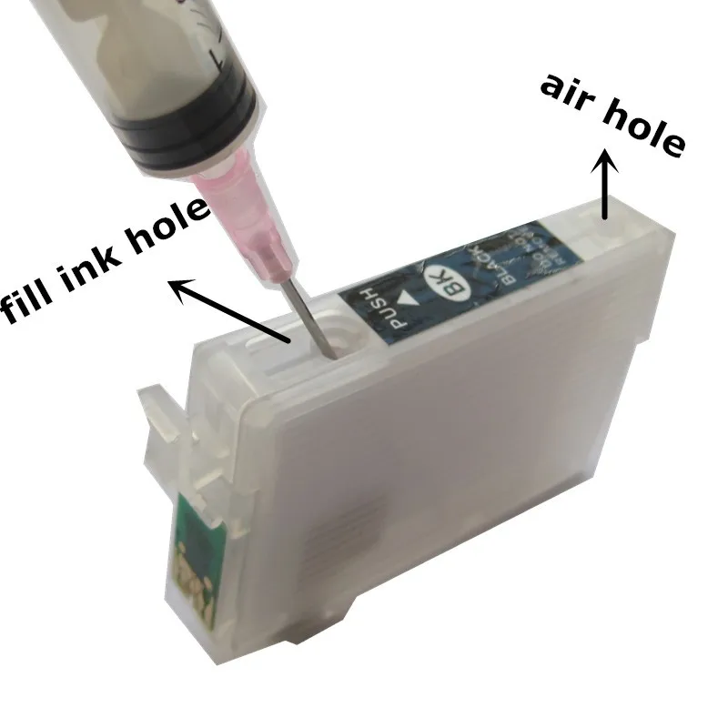 Cartucho de tinta recarregável para impressora epson, 69 t0691, força de trabalho de 310, 315 e 500, 600, 610, 615 e 30 e 40