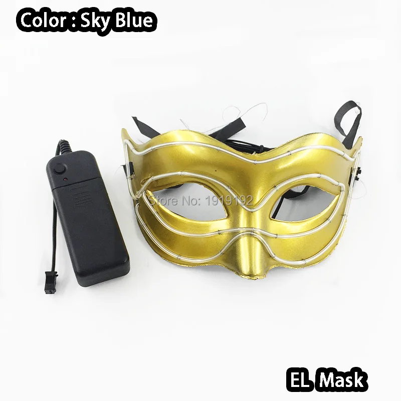 Women Sexy Cosplay Half Eyes Mask Bunny Fox Animal Mask Masquerade LED Glasses Carnival Fancy Glow Party Supplies