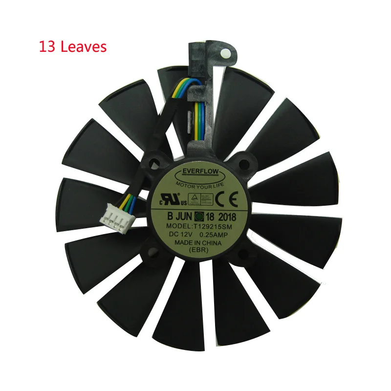 

Free Shipping T129215SM DC12V 0.25AMP Graphics / Video Card Cooler Fan FOR ASUS STRIX RX570 4G GAMINGGraphics Card Cooling Fan