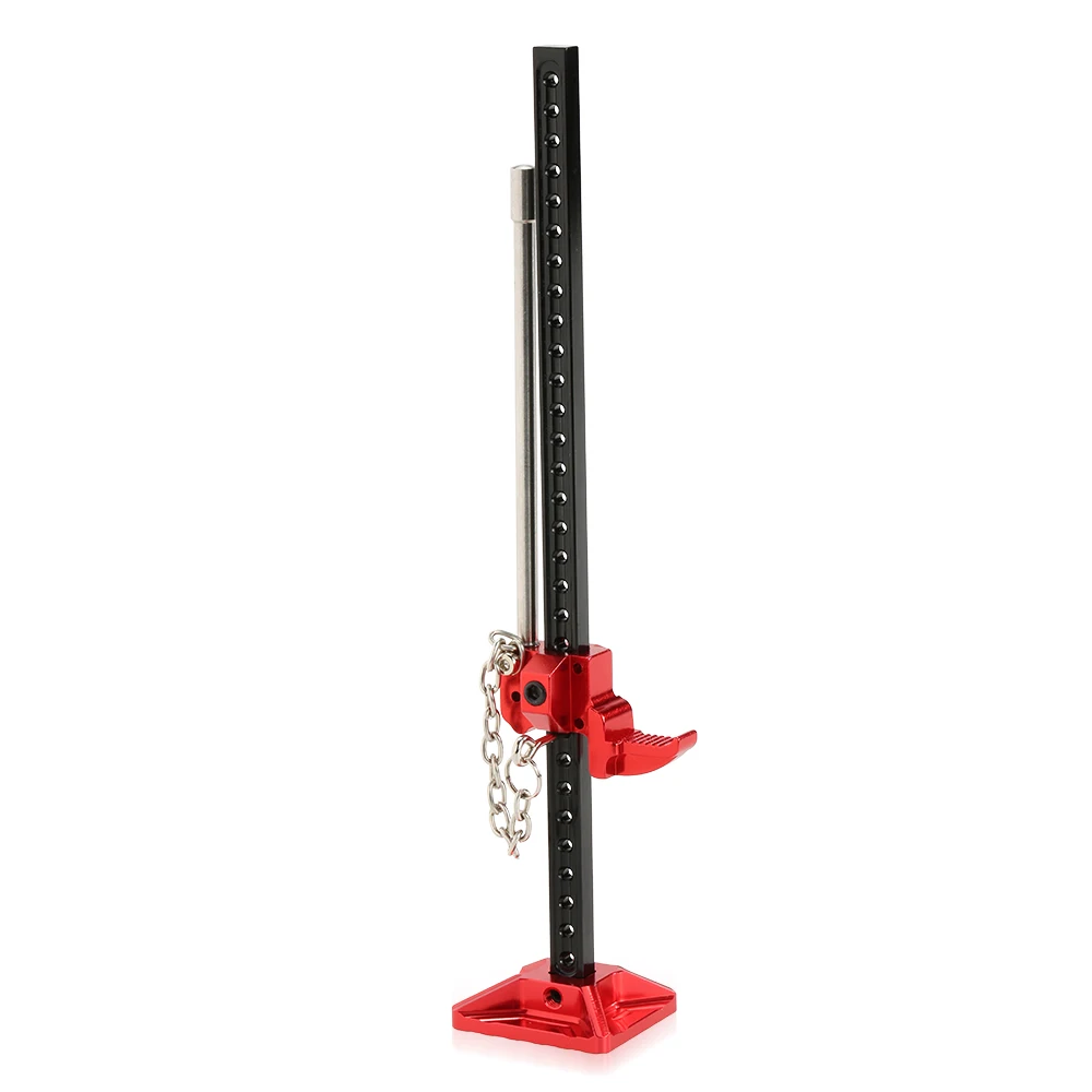 

RCAidong RC Car Red Metal adjustable High Lift Jack RC SCX10 AXAIL D90 RC4WD Tamiya Cross Crawler 6x6