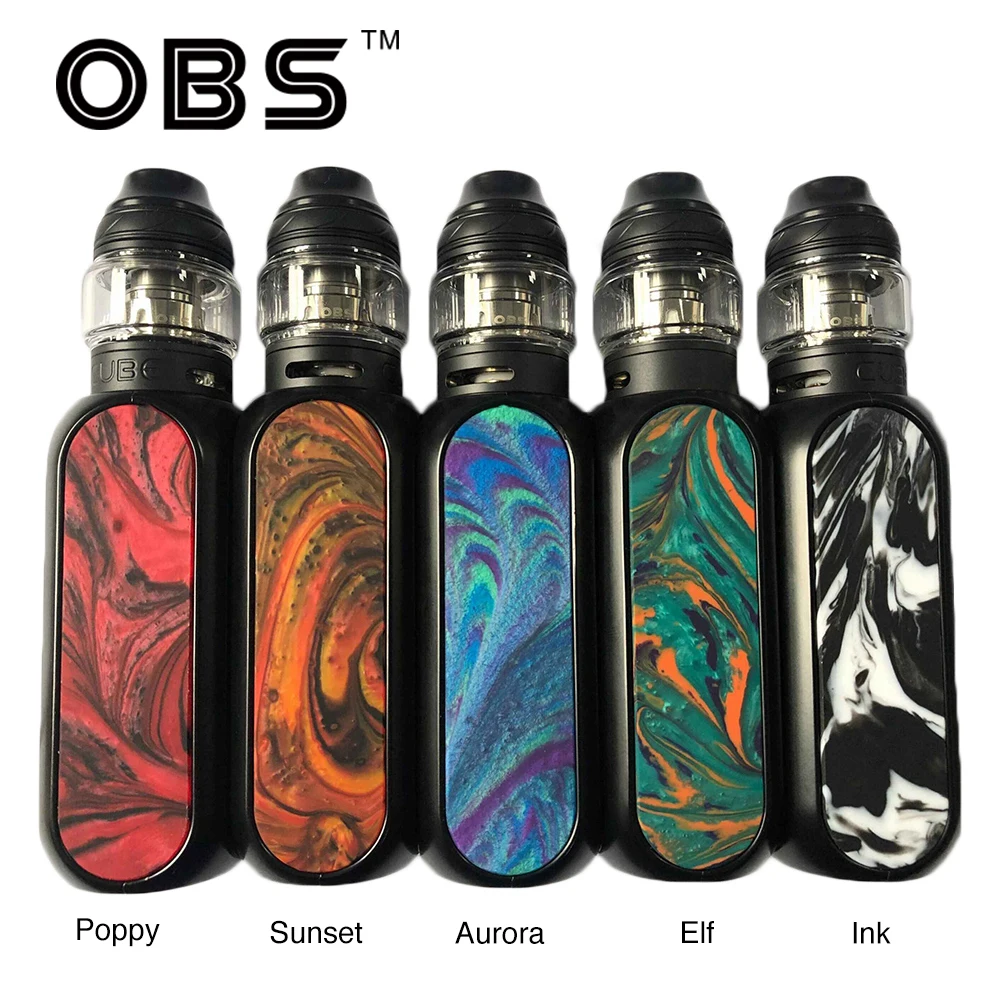 

Newest Original OBS Cube VW Kit & 2ml/4ml Super Mesh Tank 3000mAh Buit In Battery & 0.96 Inch LED Screen Ecig Vape Kit Mini Vape