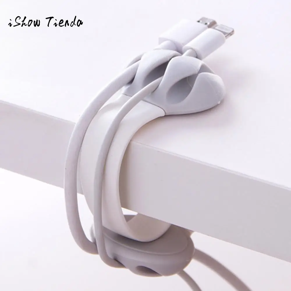 

Headphone Headset Wire Wrap Cord Winder Table Organizer Cable Collector Silica Smart Wrap For Headphone Earphones 5.5x3.7cm