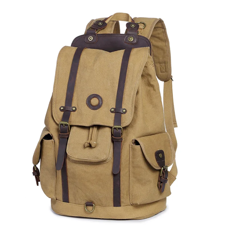 Men/'s Vintage Canvas Shoulder Bag Satchel Travel Hiking Cross body bags Outdoor