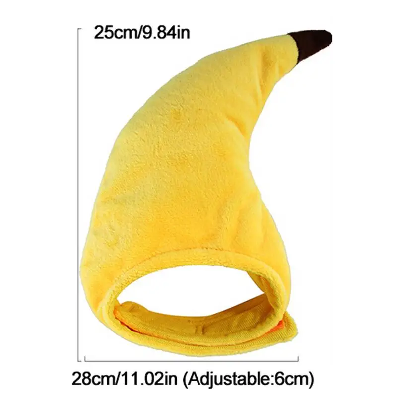 Yellow Симпатичные кошки и собаки шапка в форме банана головной убор для собак дешевые ПЭТ аксессуары колпачки для кошек Шапки Животные Продукты забавные Косплэй кошка шапка для собак p40 - Цвет: Yellow