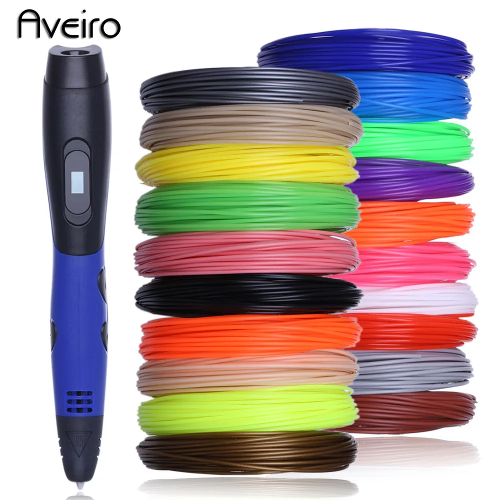 

New Arrival Original Model 3D Printing Pen 3 d Pens With 200 Meter 20 Color PLA Filament Plastic Drawing Toys For Kids Gift