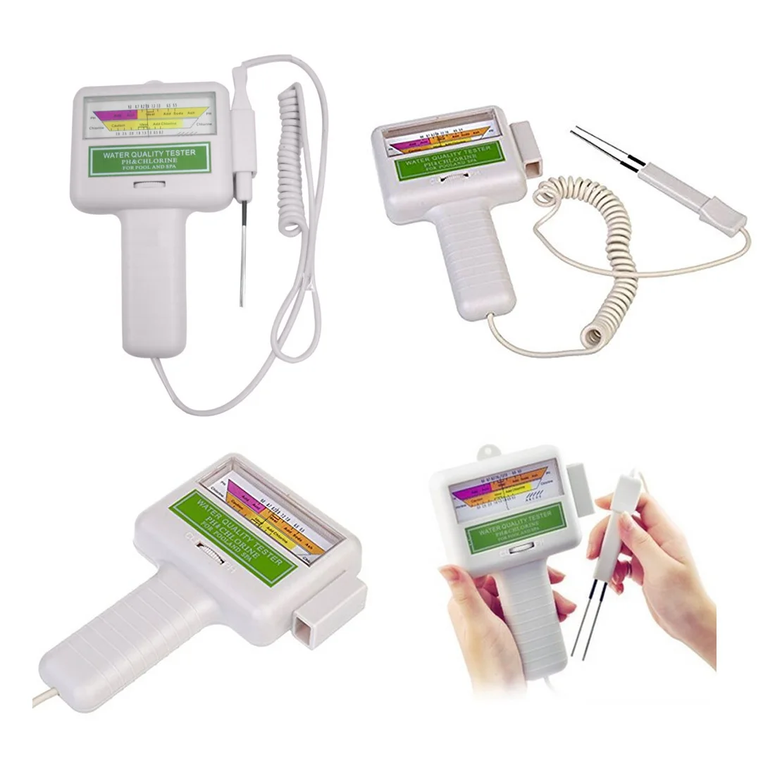 

PH Meter Portable Measure Water Quality PH CL2 Chlorine Tester Level Meter PH Tester for Swimming Pool Spa Aquarium