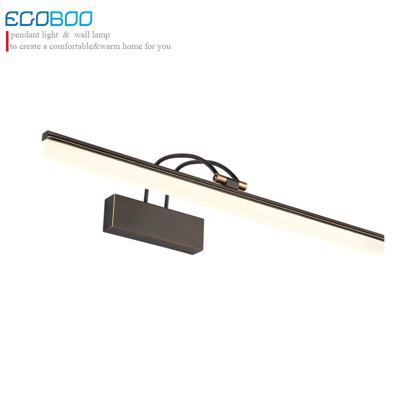 الحديث النمط الأمريكي النحاس الحمام الغرور مرآة الأنوار بقيادة أضواء المكياج أضواء ماء الحمام 100-240 فولت ac