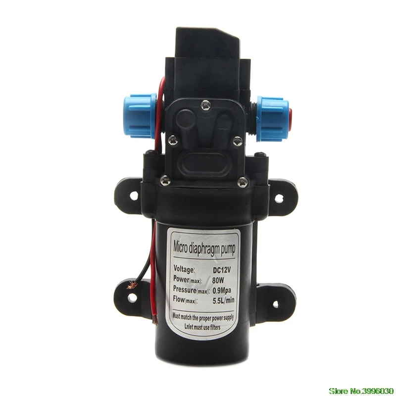 

Motor High Pressure DC 12V 70W 0142 Diaphragm Water Self Priming Pump 6L/Min