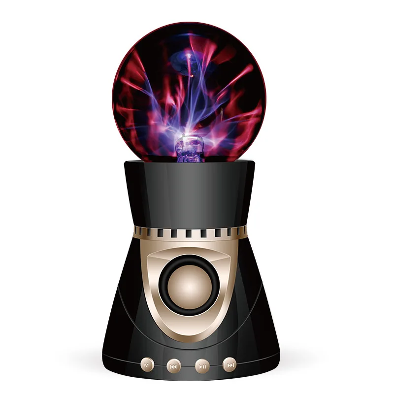 Bluetooth Wireless font b Speaker b font Magic Plasma Ball Light Flash Disco Lamp Loudspeaker Sound