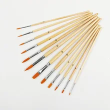12 шт./компл. деревянный масляный Краски ing Кисть Акриловая акварель Краски художественных Декодер каналов кабельного телевидения художника Краски ing инструменты