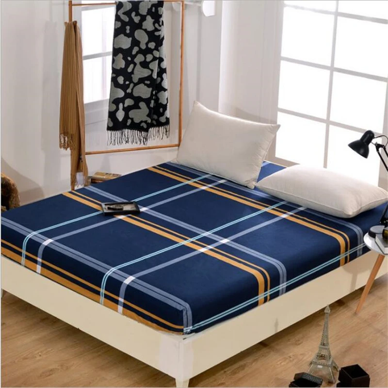 

Polyester and Cotton Protective Cover Bed Hat Mattress Cover Mattress Cover Single Bed Cover 1.2m/ 1.5/1.8m Bed Skid Sheets
