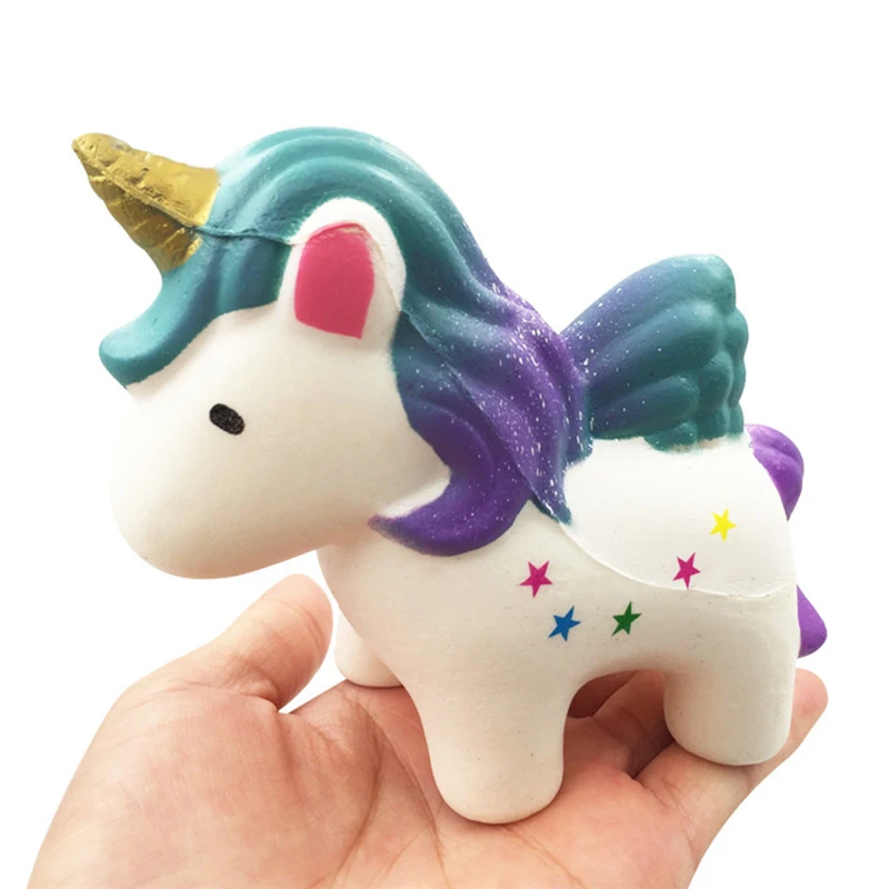 Большие сжимаемые гигантские медленно растущие игрушки Squishi Unicornio Kawaii пончик
