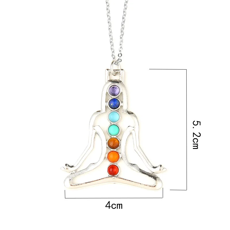 7 чакр исцеляющая точка чакры подвеска с подвеской Древо жизни кулон Ankh Йога