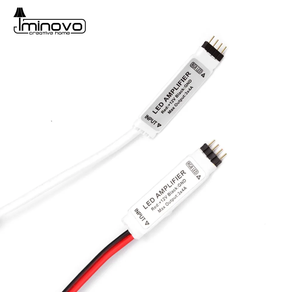 RGB Светодиодная лента усилитель DC12V 4A мощности для SMD 3528 5050 мини светильник