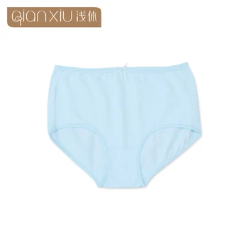 

Shallow break ladies new comfortable stretch panties bow solid color breathable large size triangle briefs N101