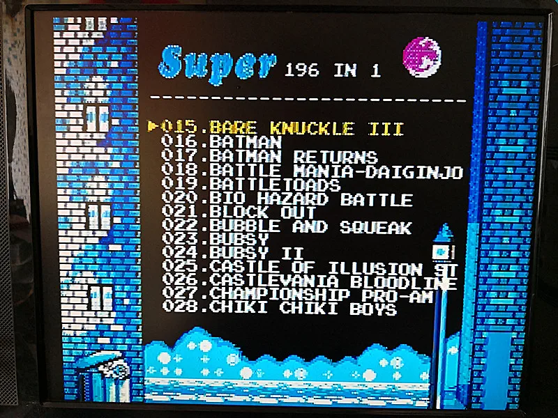 2018 !!! 196 in 1 multi games batter than 112 in 1 and 126 in 1 For Sega Mega Drive For PAL and NTSC drop shipping