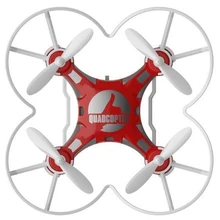 Mini Pocket Drone 4CH 6 Axis Gyro RC Micro Quadcopter with 3D Flip, Headless Mode, One Key Return Nano Copters RTF Mode 2 red