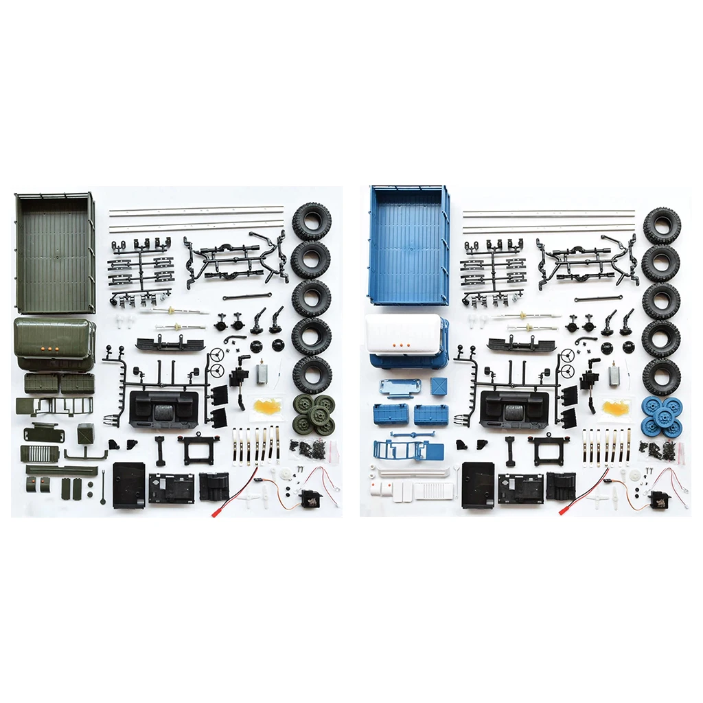 OTTDTY WPL B-24 1:16 2,4G мини внедорожник RC автомобиль военный грузовик DIY сборочные модели высокопроизводительная 4WD система FEB27