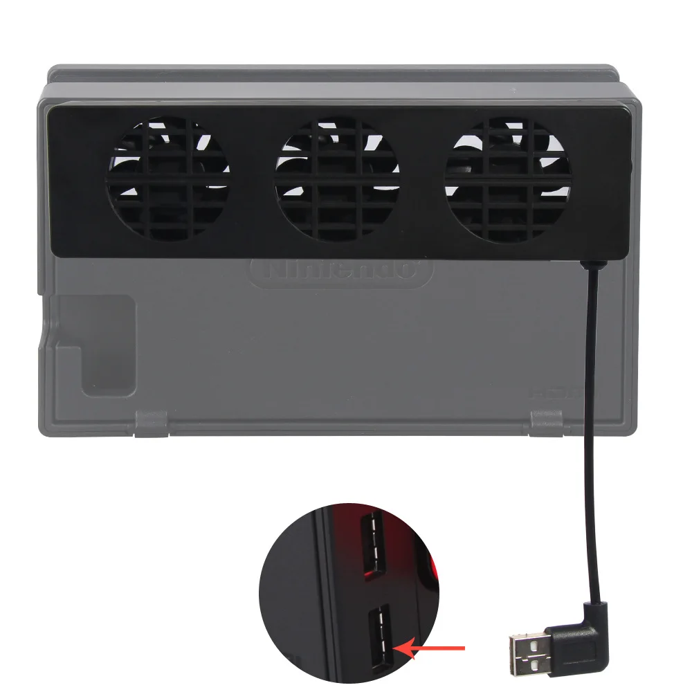 External Cooler for NS Dock station, USB Cooling Fan for Nintend Switch