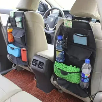 

2018 New High Quality Black Oxford Car Seat Pocket Multifunctional Bag Seat Back Storage Box Storage Bags Hot Selling