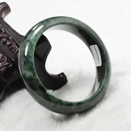 

Hot sale 58mm Certified Grade "A" Natural Green Jadeite Jade Gems Bangle Bracelet