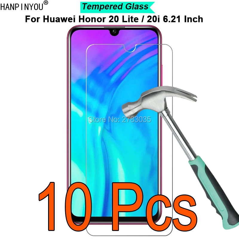 10 шт./партия для huawei Honor 20 Lite/20i 6,2" 9 H твердость 2.5D Ультратонкий Закаленное Защитная стеклянная пленка для экрана