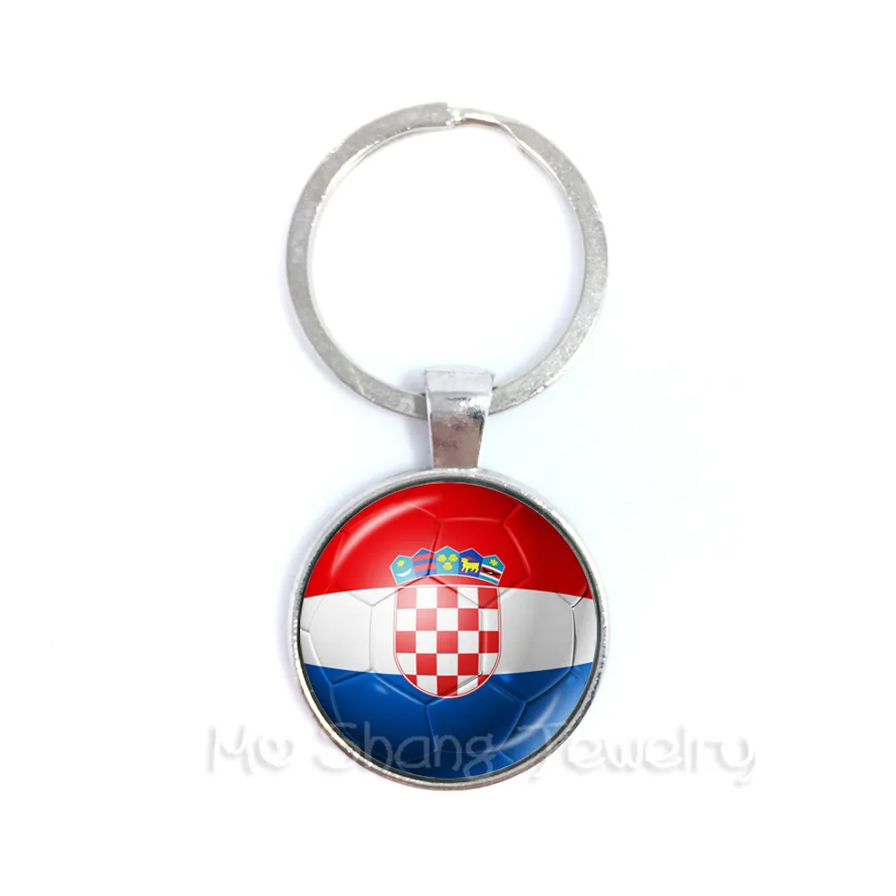 World Cup Football Shirt and Flag Themed Keyring Team Peru