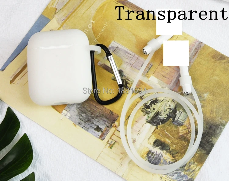 100 комплект 3 в 1 силиконовый чехол для Apple Airpods 2 защитный кожухи головных телефонов для Airpods2 ударопрочный чехол