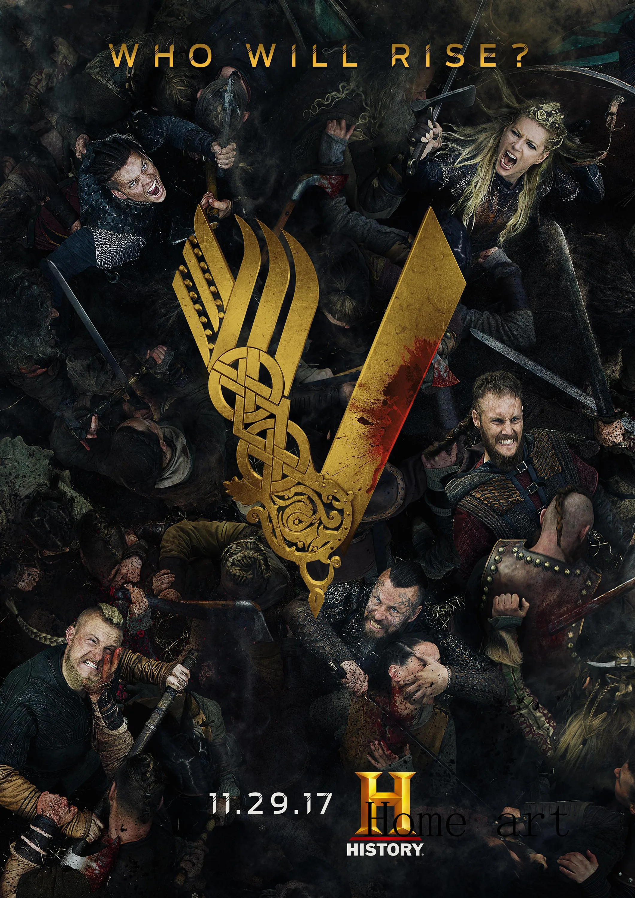 Vikings плакат четкое изображение наклейки на стену украшение дома хорошее качество