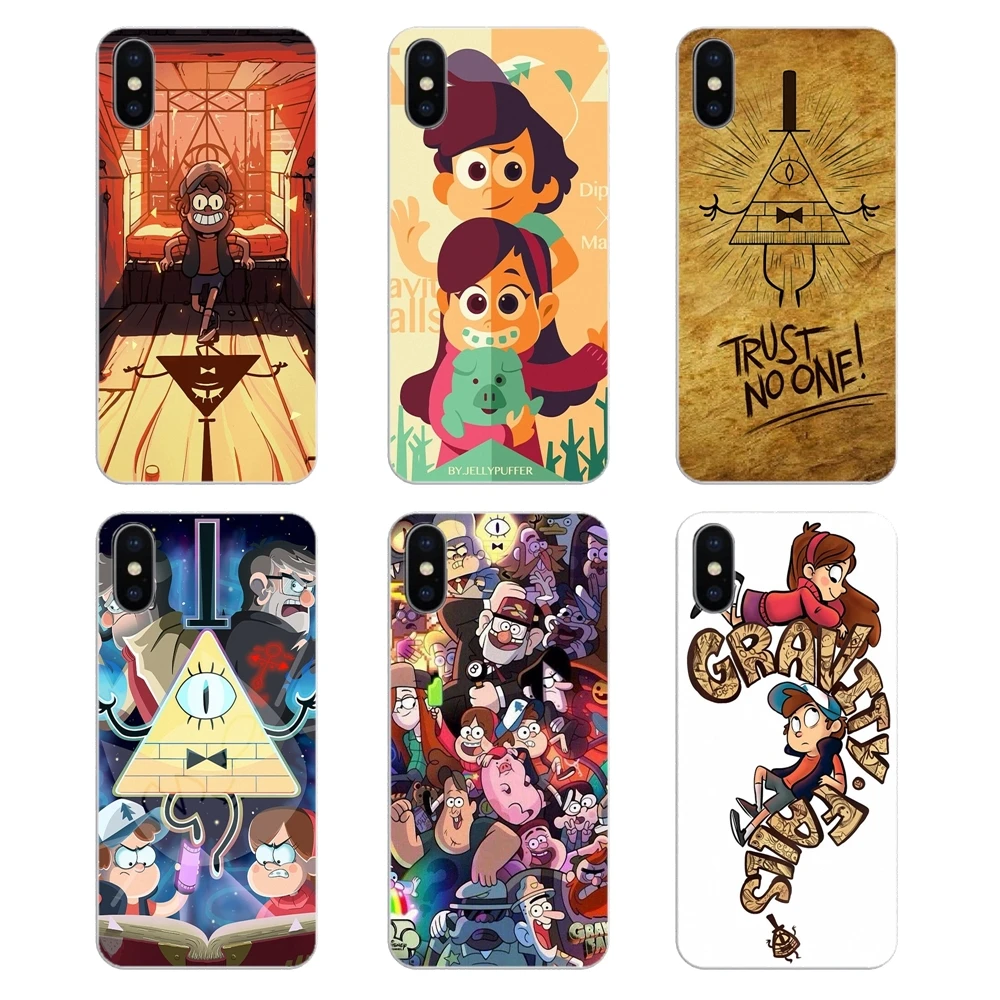 For iPhone XS Max XR X 4 4S 5 5S 5C SE 6 6S 7 8 Plus Samsung Galaxy J1 J3 J5 J7 A3 A5 Silicone Cover Cartoon Gravity Falls Anime |