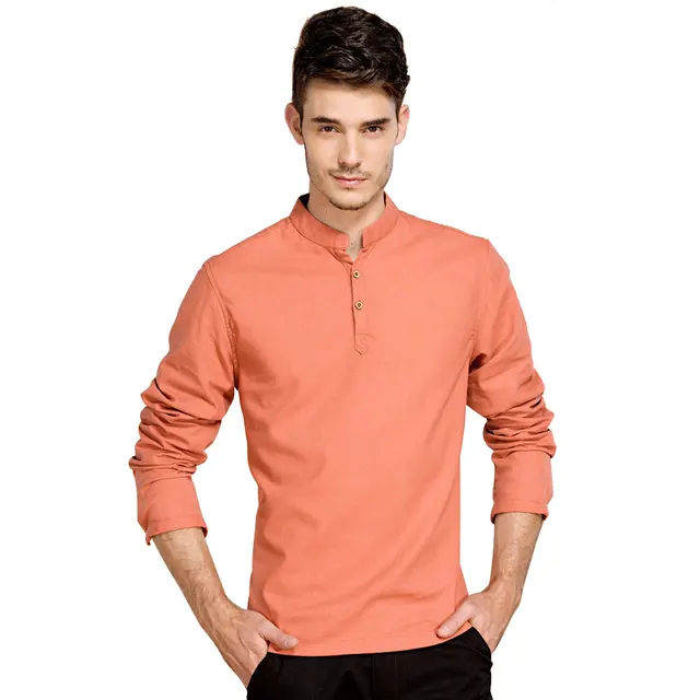 Buy Casual Retro Shirts Men Cotton Linen Designer