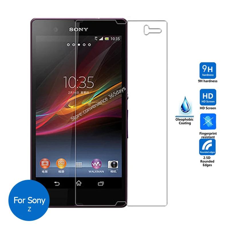 

2PCS/Lot Tempered Glass For Sony Xperia Z Z1 Compact Z2 Z3 Plus Z5 Premium Screen Protector Glass on Z 1 2 3 5 Protective Glass