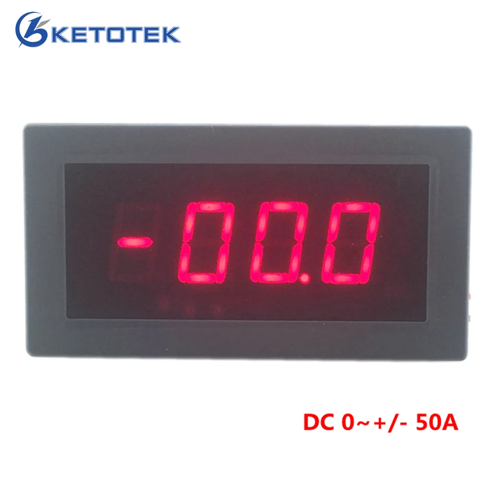 Цифровой амперметр DC 50 А 0 ~ +/ led 5 В источник питания бесплатная доставка|meter
