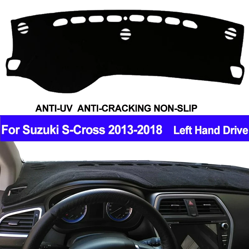 TAIJS Car Dashboard Cover Dash Mat Dash Board Pad Carpet Dashmat For Suzuki S Cross Cross