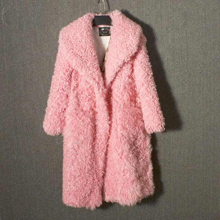 Пальто из натурального меха ягненка, натуральный мех, пальто из натурального меха для женщин, зимнее пальто для женщин
