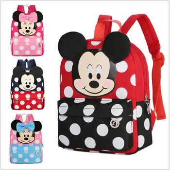 

New Children Cartoon Cute Mickey School Bags Animals kindergarten Backpack Pink Fashion Lovely Mochilas Girls Boys Satchel