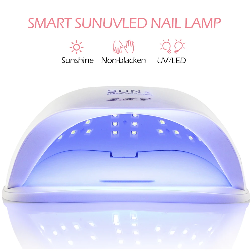 LKE Сушилка для ногтей SUN X, 54 Вт, УФ-лампа, машина для полировки ногтей, светодиодный светильник для гель-лака, автоматический датчик для рук, светодиодный инструмент для дизайна ногтей, лампа