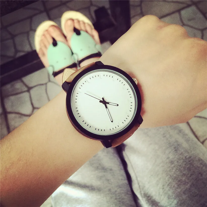 Unisex Men Women font b Watches b font Quartz Analog Waterproof Fashion Clock Wrist font b