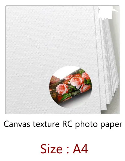 FINE CANVAS EMBOSSED TEXTURED GLOSS PHOTO QUALITY PRINTER PAPER 50 SHEETS 