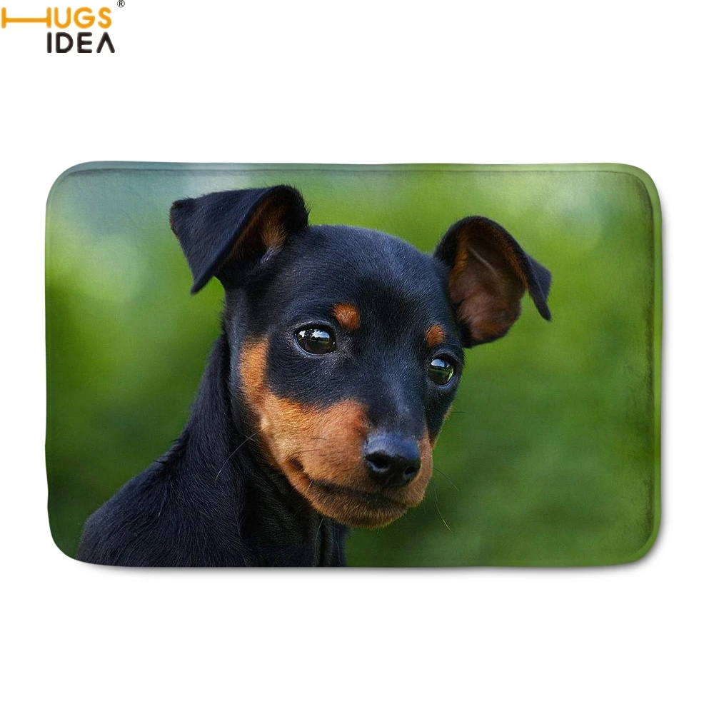 HUGSIDEA животное Стиль Домашний Декор Дверные Коврики милая собака миниатюрный Пинчер узор дверной коврик гостиная/спальня кухня пол коврики